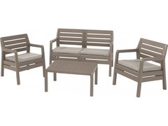 Set mobilier de gradina Delano, imitatie lemn