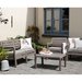 Set mobilier de gradina Delano, imitatie lemn,